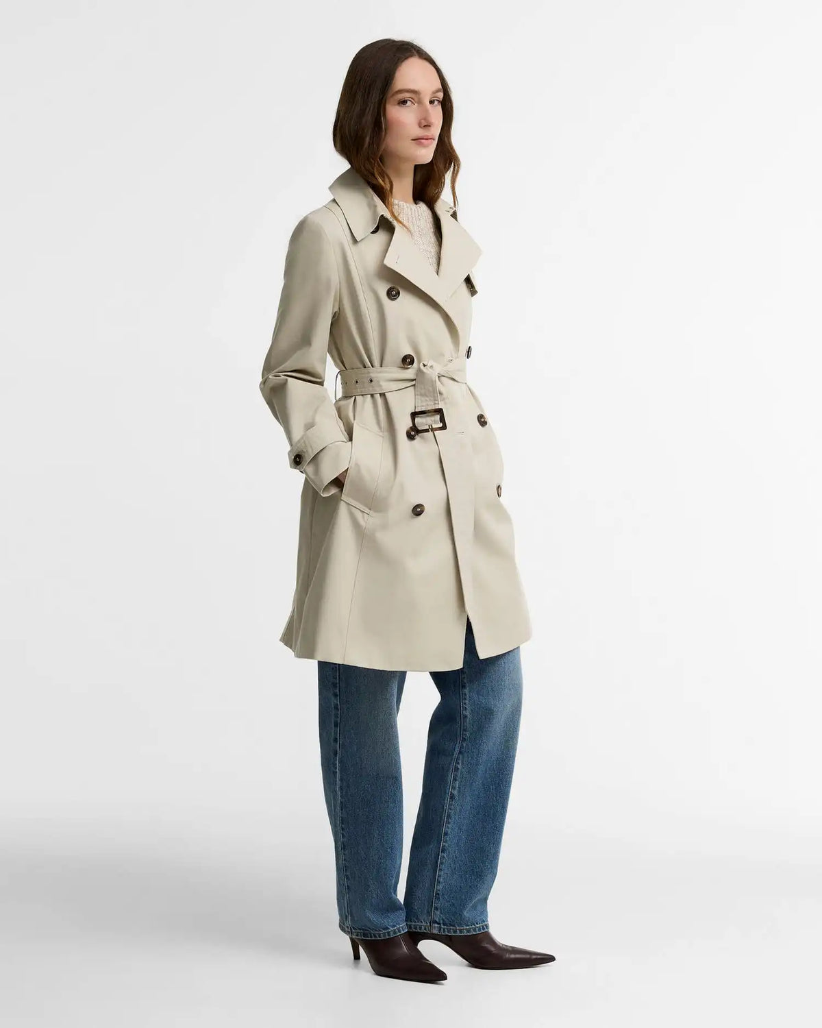 Short Greta Showerproof Trench Coat