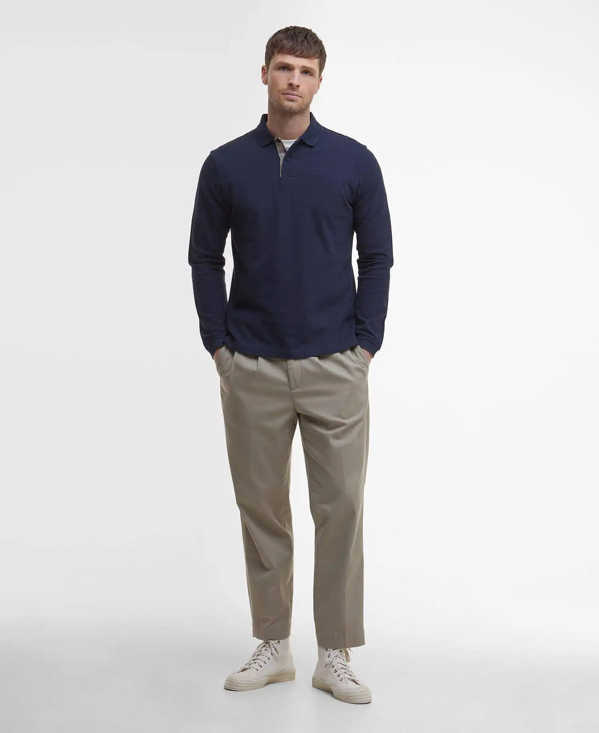 Essential Long-Sleeved Polo Shirt