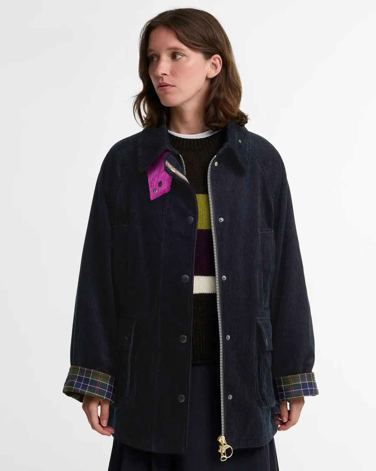 Paul Smith Loves Barbour Women's Cord Beaufort Casual Jacket