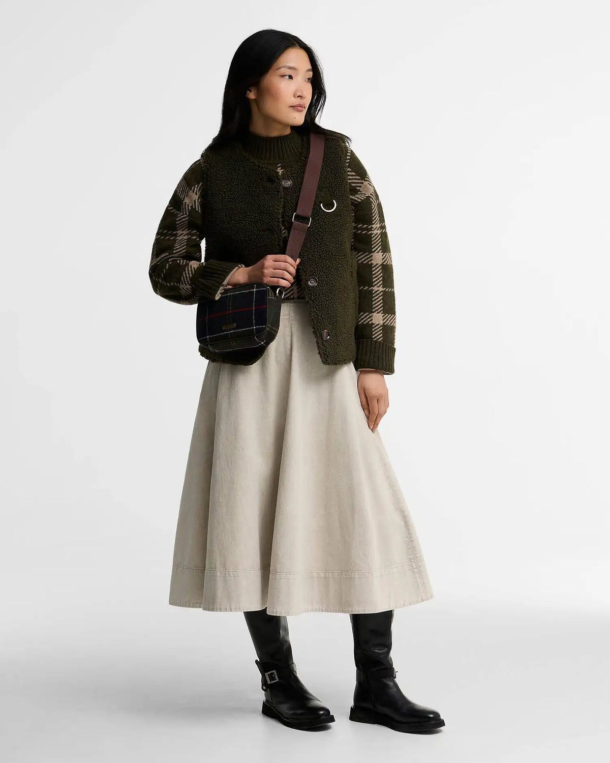 Contine Tartan Mini Crossbody Bag