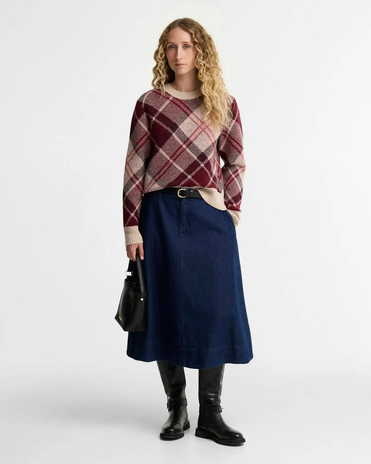 Stevie Tartan Wool Jumper