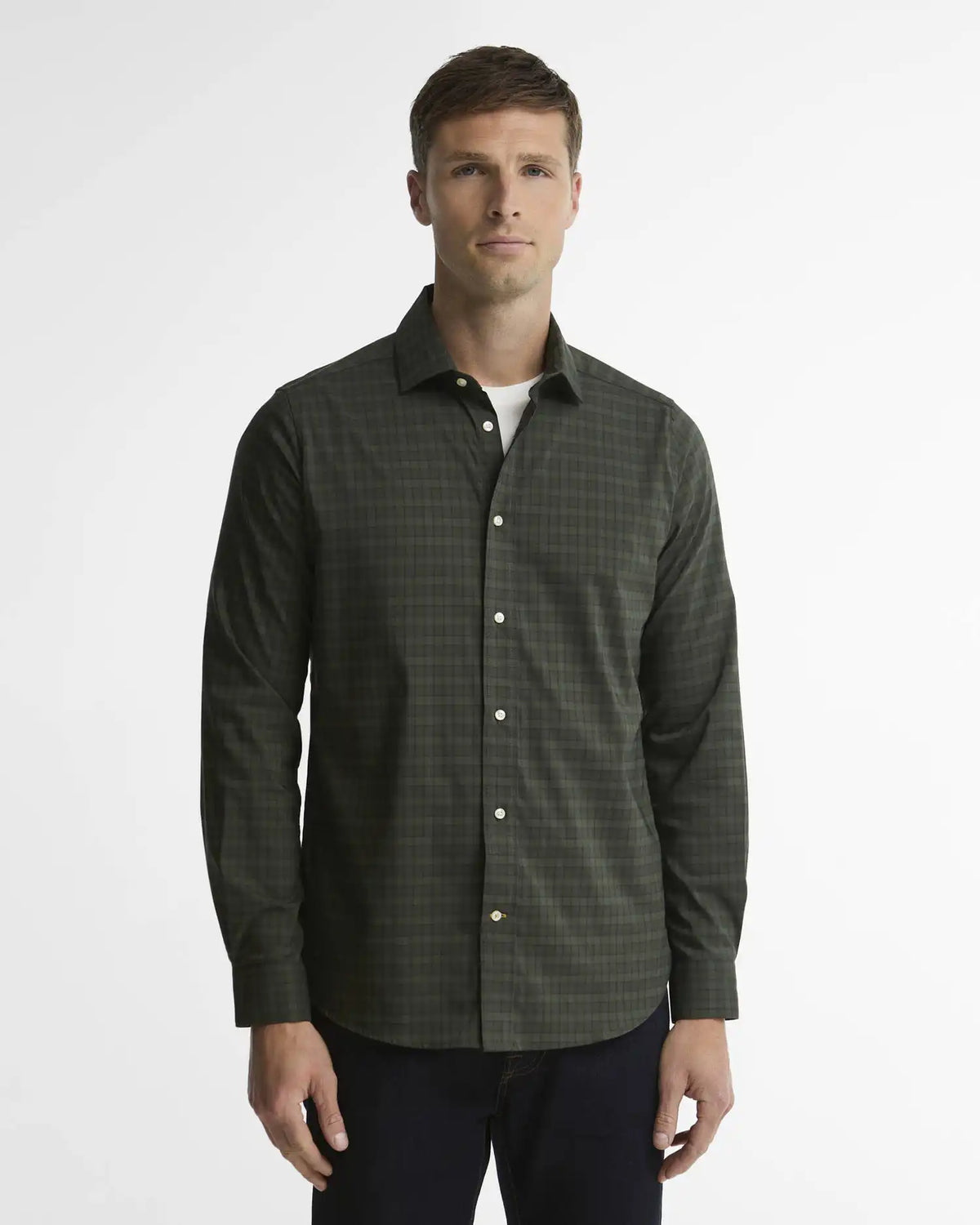 Harleton Tartan Tailored Long-Sleeved Shirt