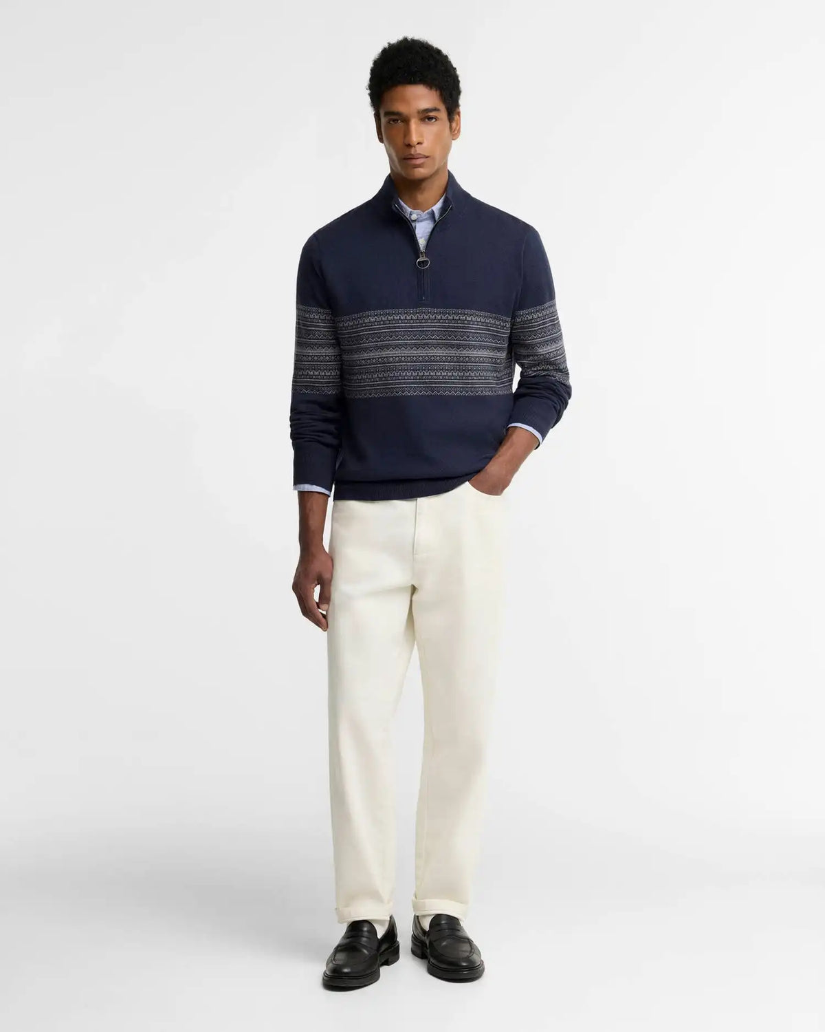 Millwood Fair Isle Half-Zip Jumper