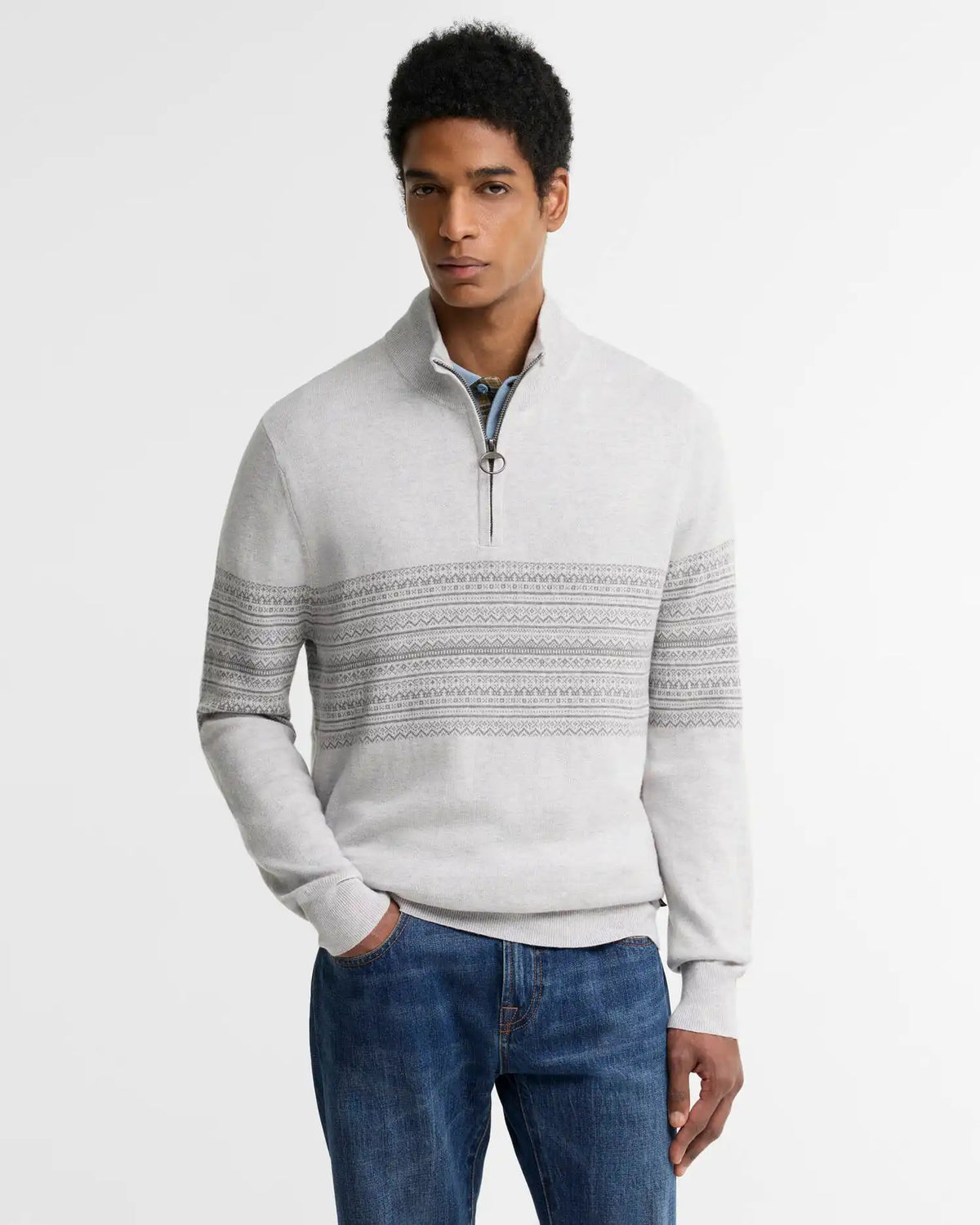 Millwood Fair Isle Half-Zip Jumper
