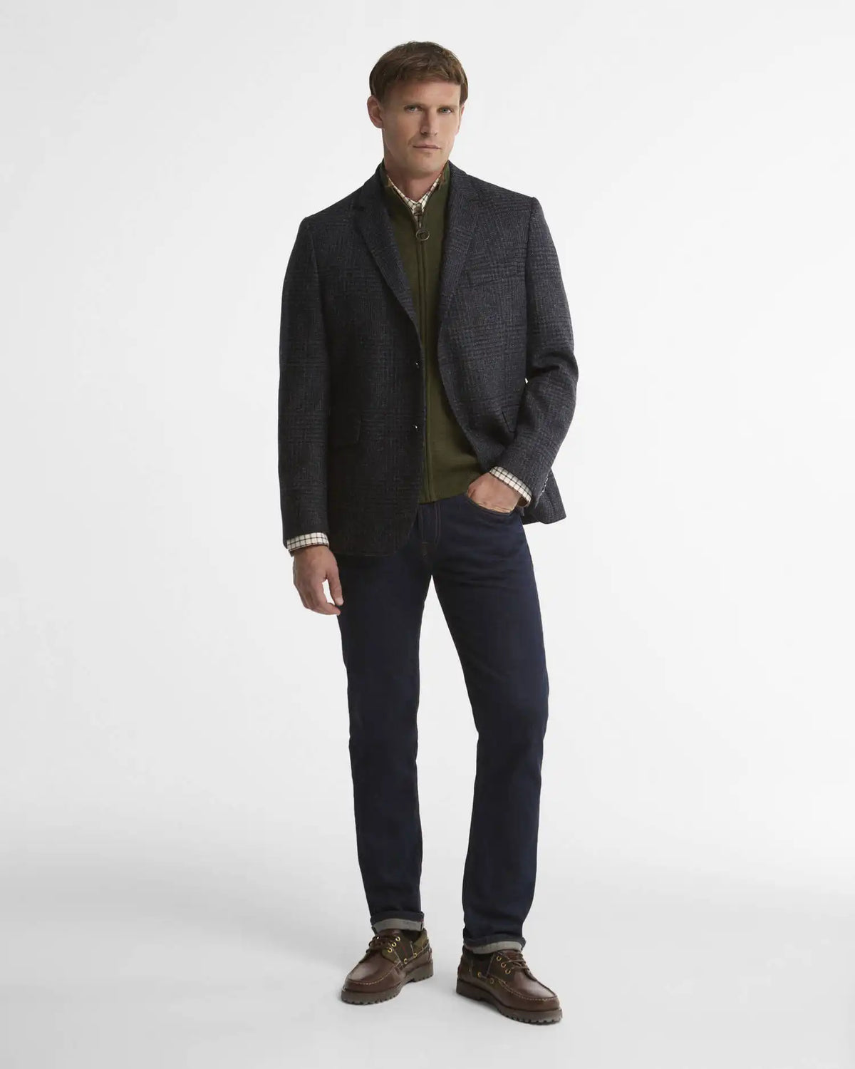 Bryson Moons Check Blazer