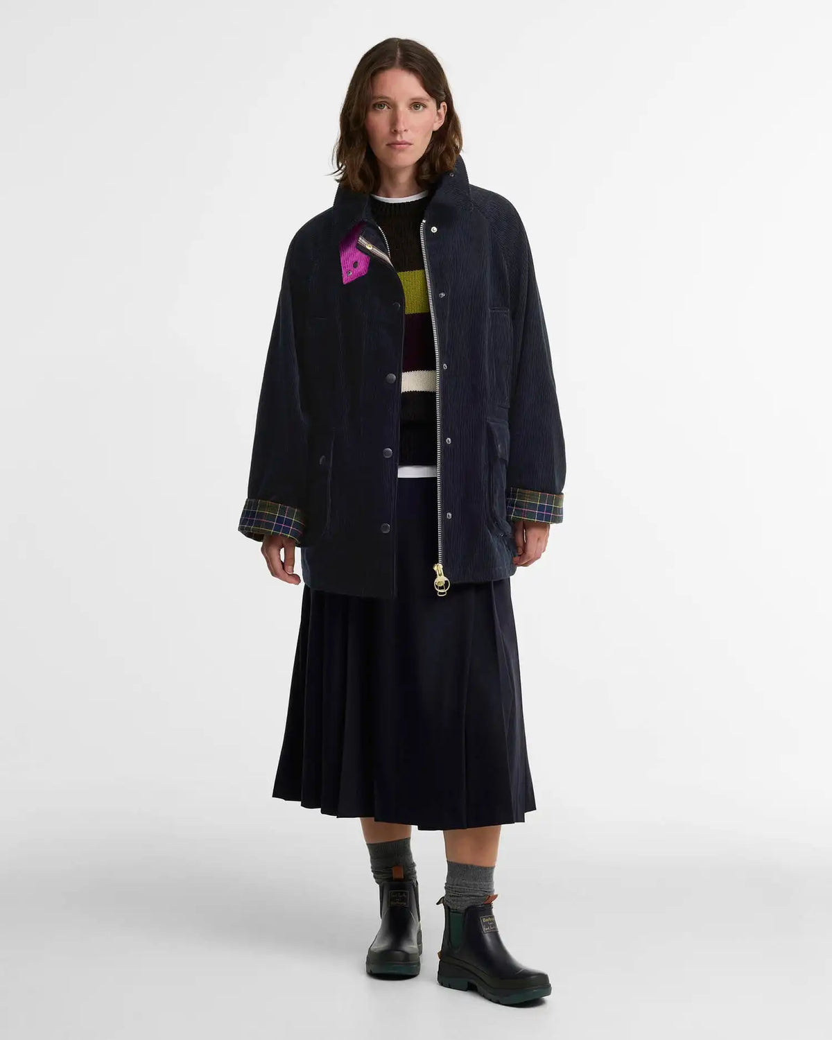 Paul Smith Loves Barbour Women's Cord Beaufort Casual Jacket