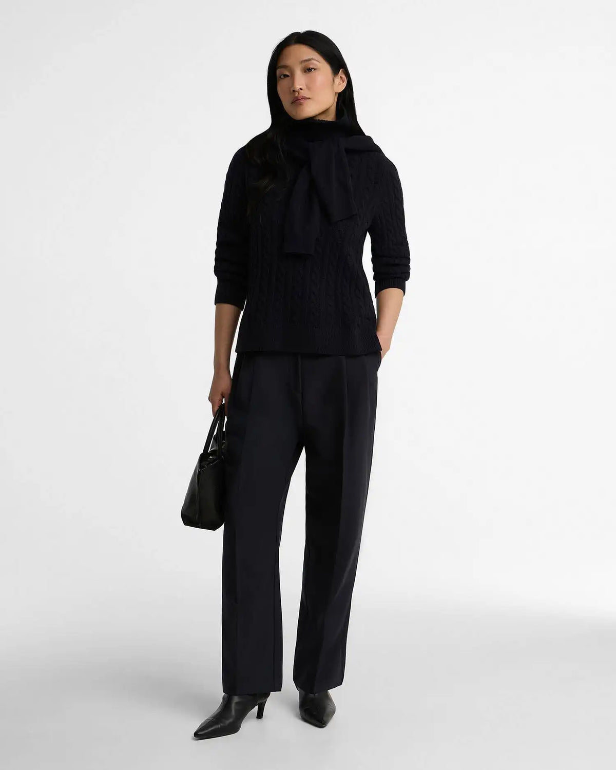 Ambleside Cable-Knit Rollneck Jumper