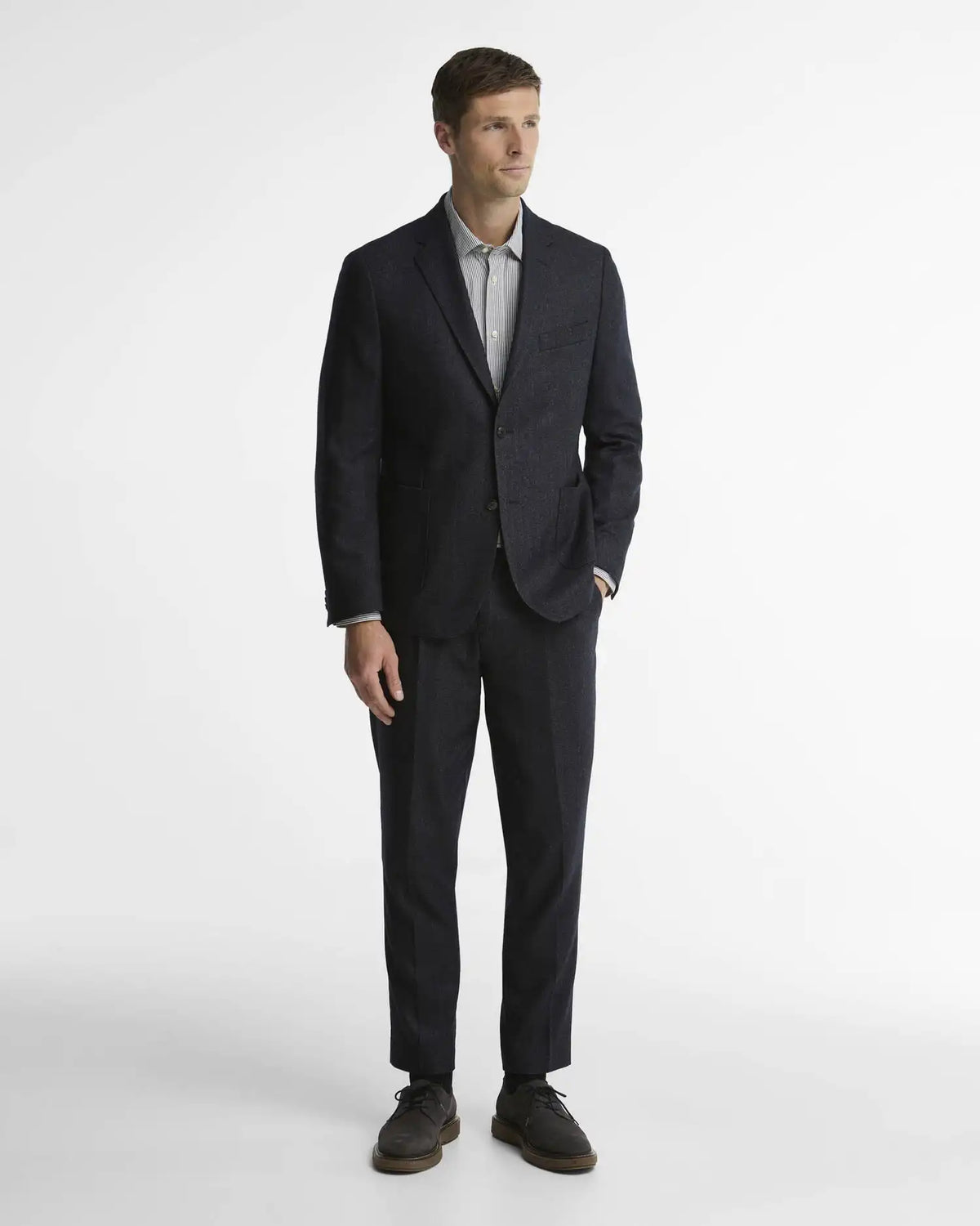 Carlton Wool-Cashmere Tailored Trousers