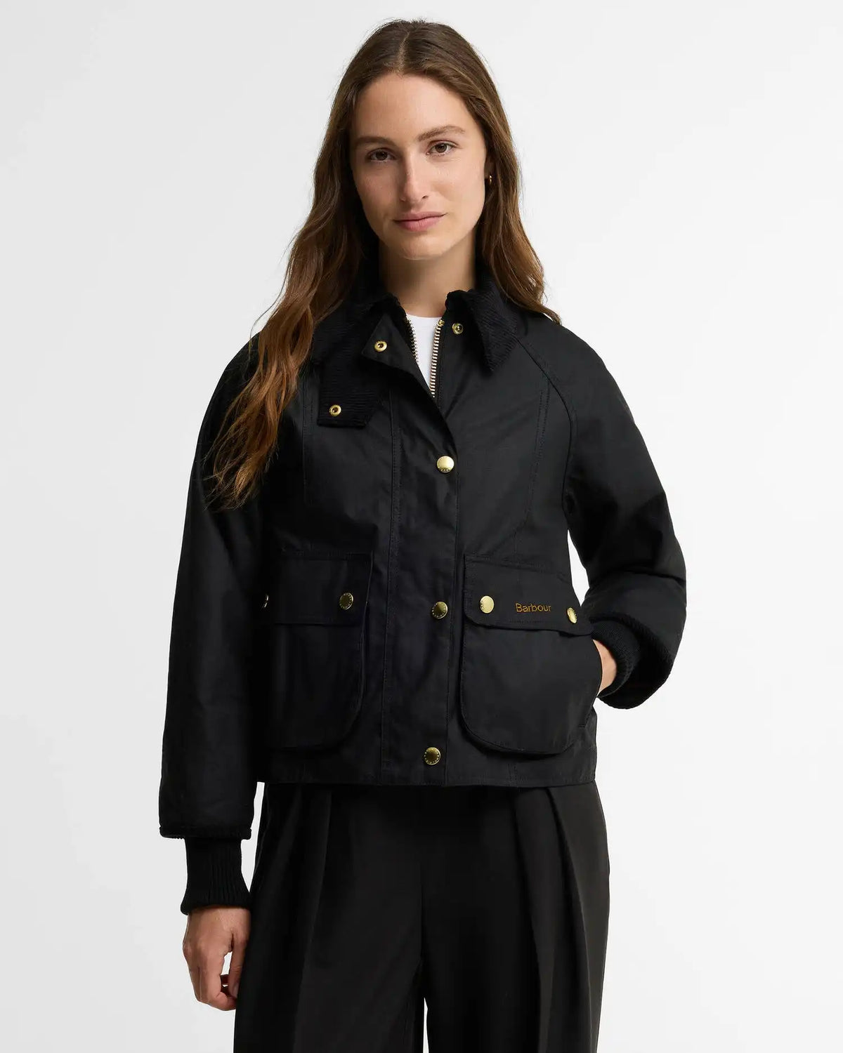 Cropped Beadnell Waxed Jacket