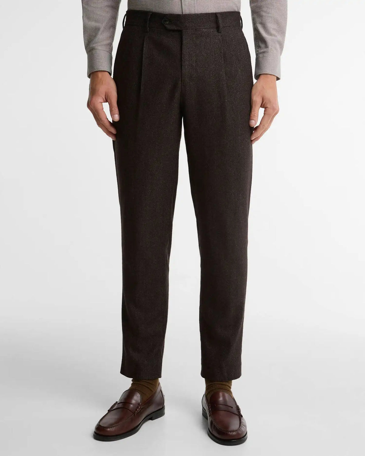 Carlton Wool-Cashmere Tailored Trousers