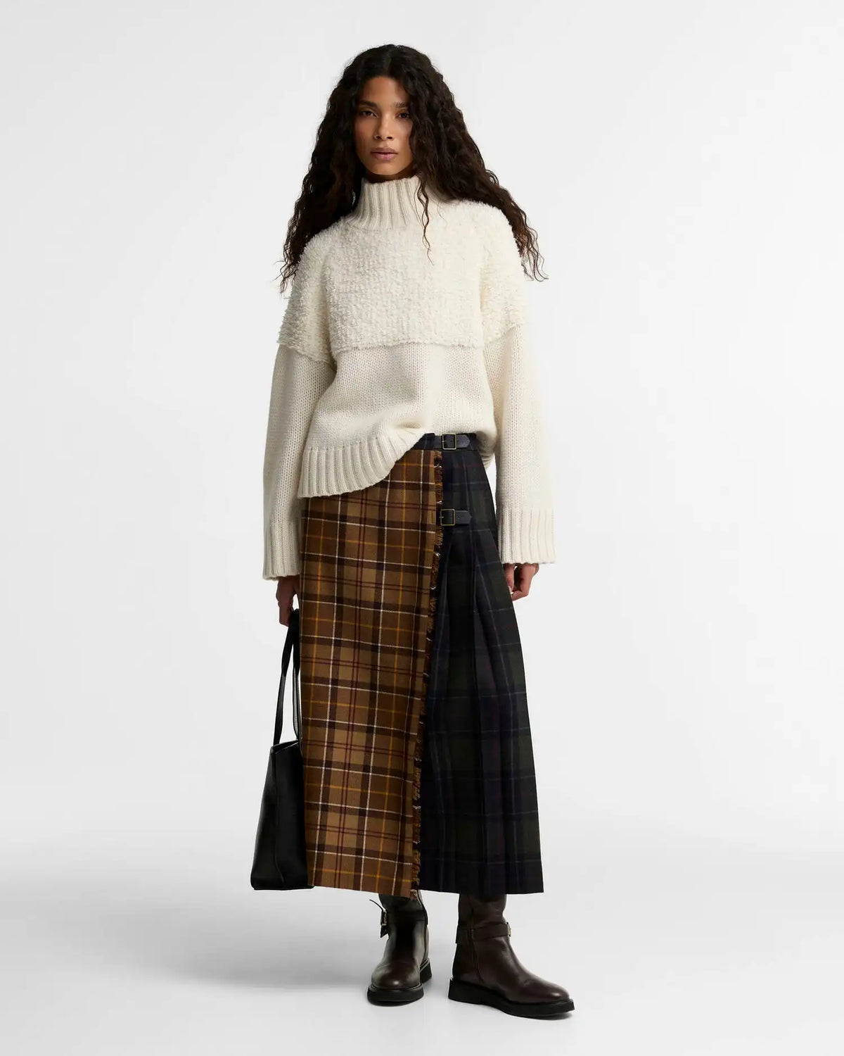 Hazelwood Tartan Midi Skirt