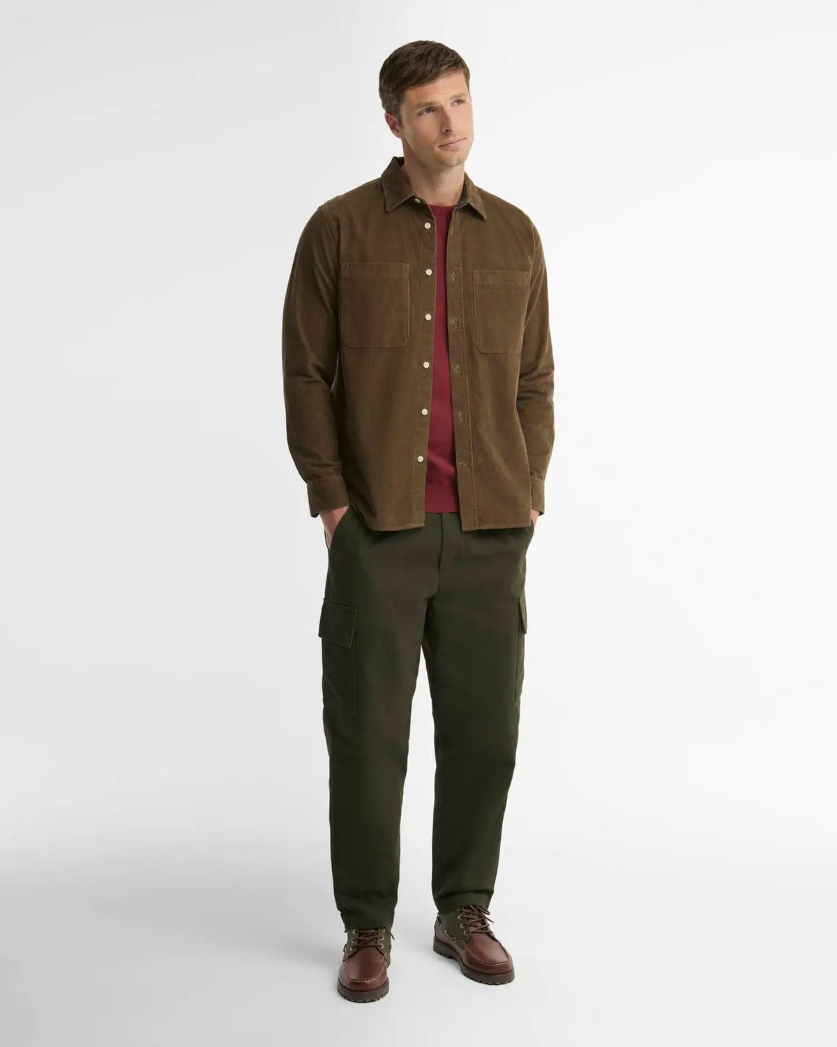 Cord Authentic-Fit Long-Sleeved Shirt