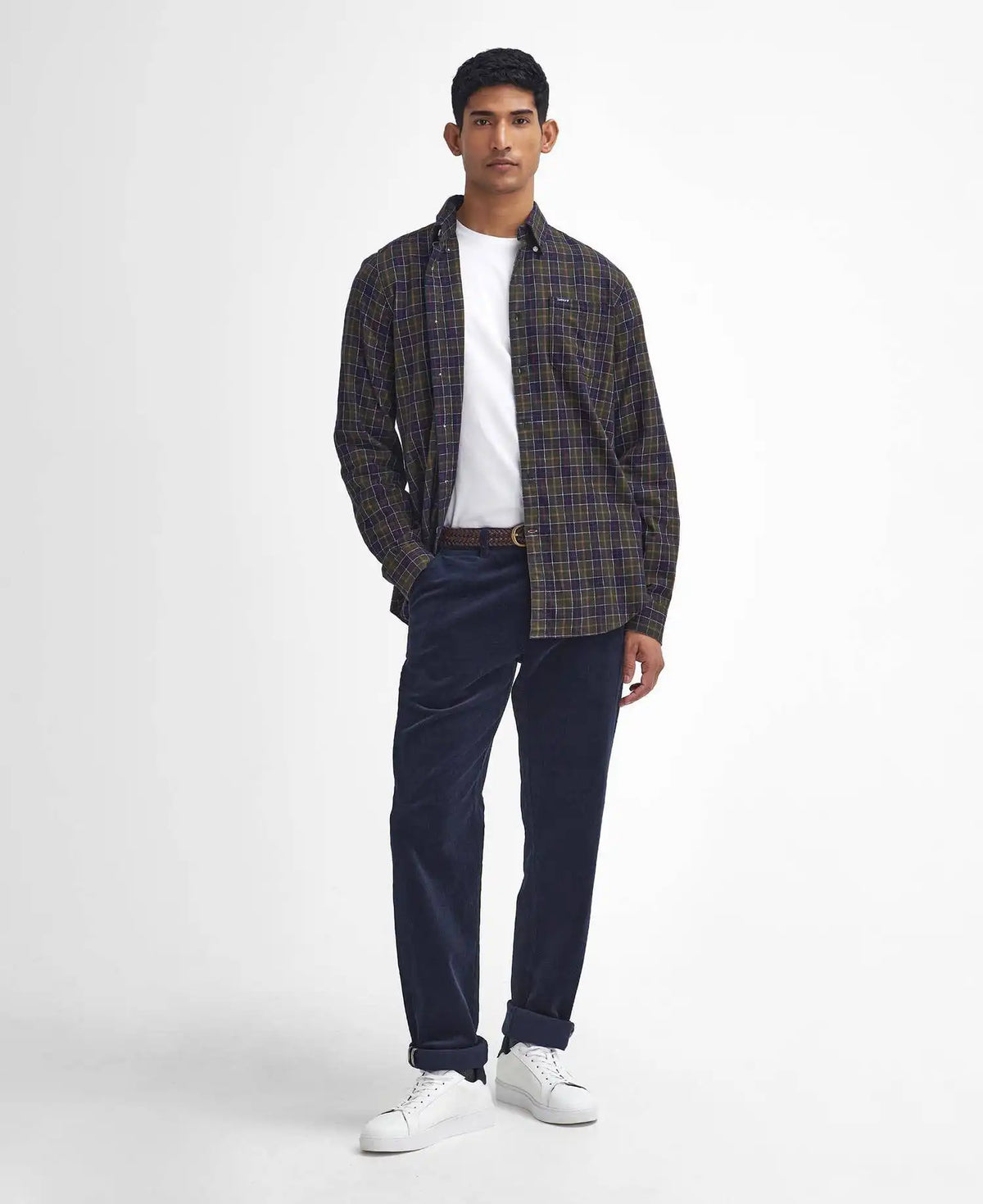Stretch Cord Tailored Trousers