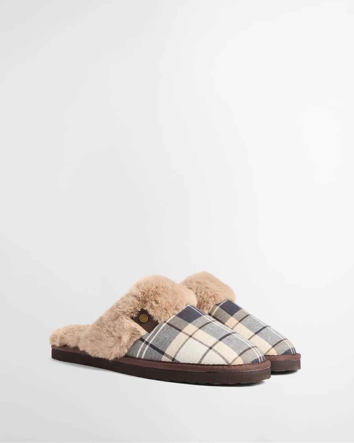 Claudia Tartan Mule Slippers
