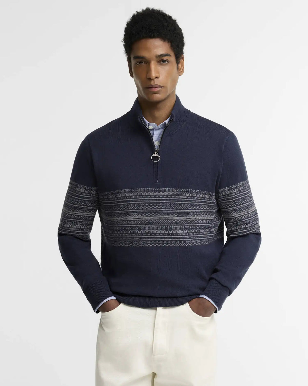 Millwood Fair Isle Half-Zip Jumper