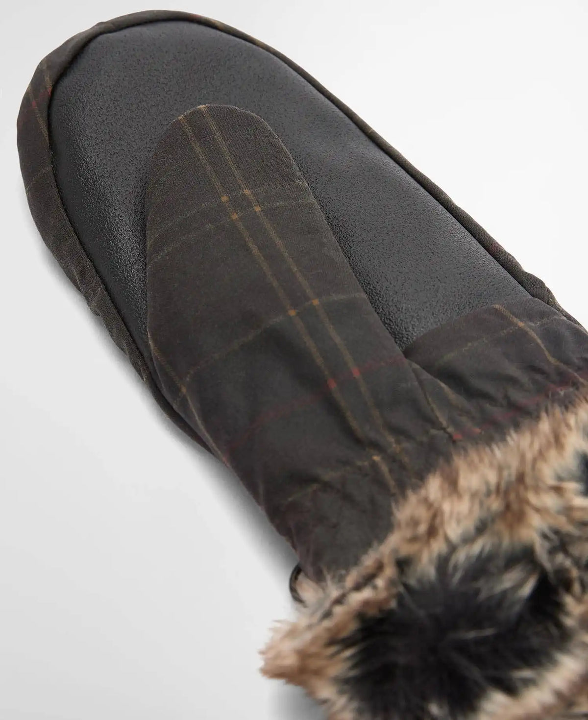 Tartan Waxed Mitts
