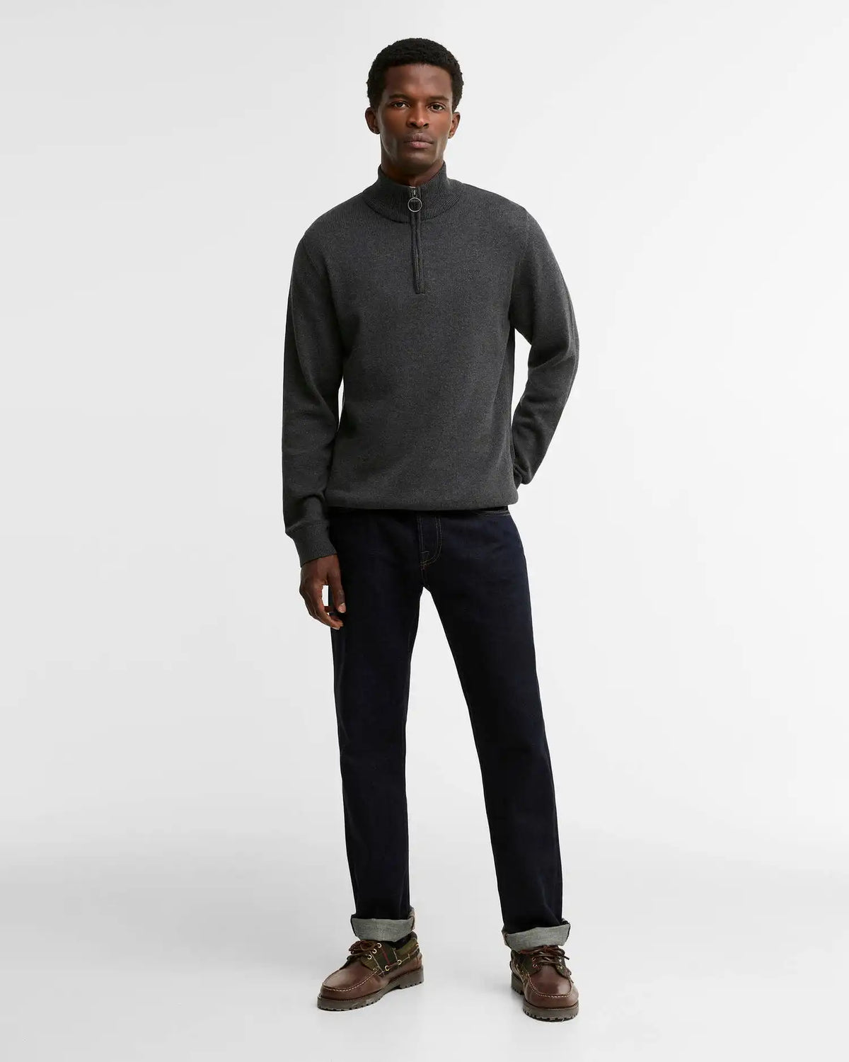 Cotton Quarter-Zip Jumper
