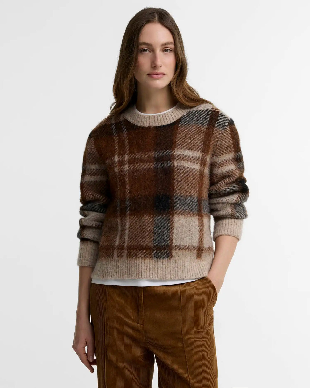 Glendyn Tartan Crew Neck Jumper