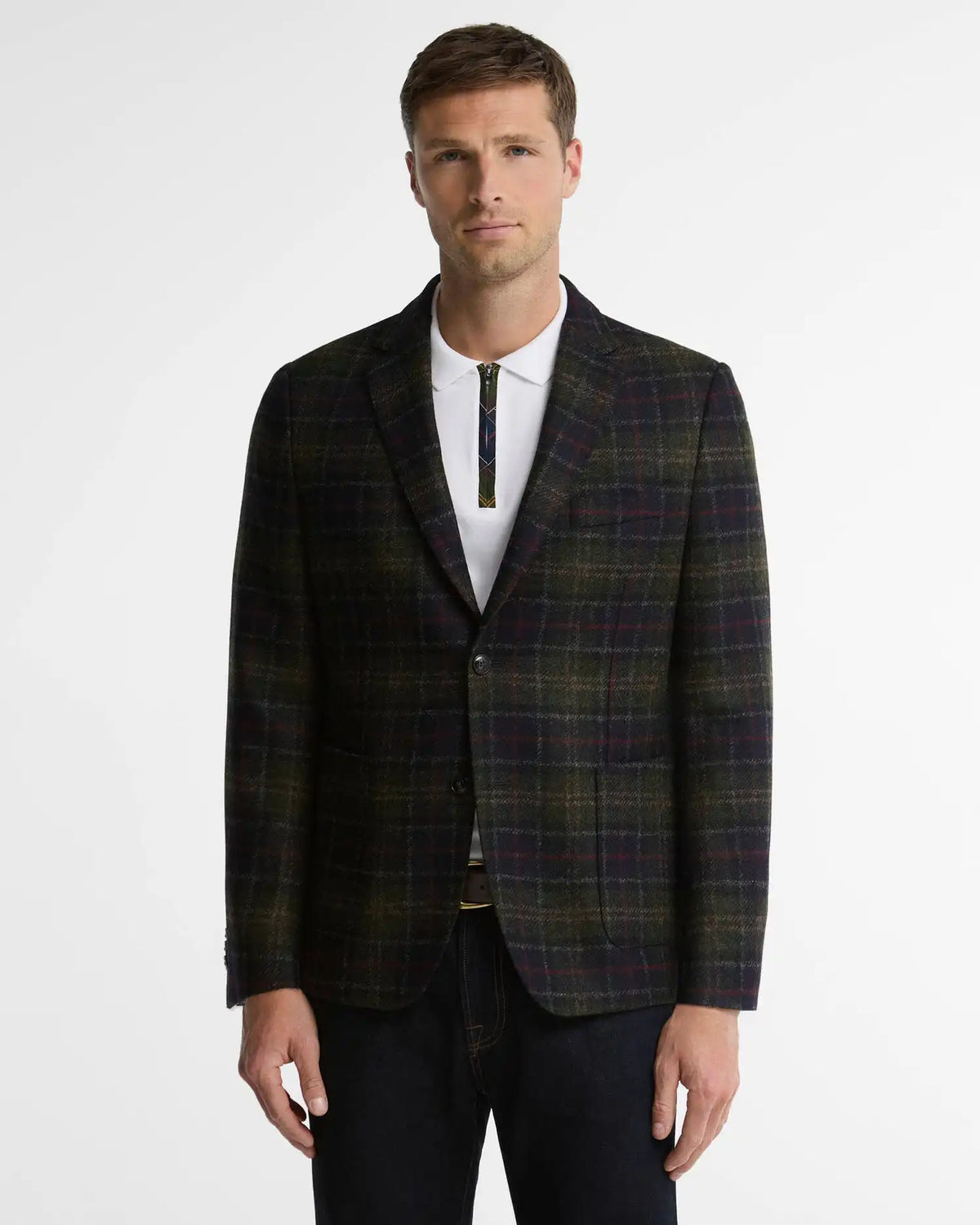Sanders Moons Tartan Blazer