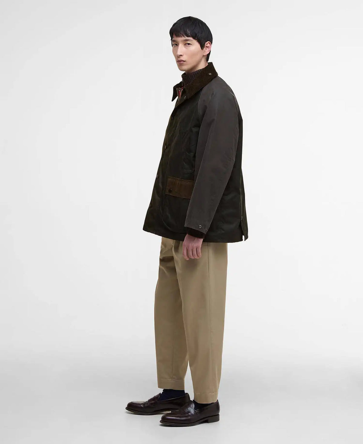 Patchwork Oversized Bedale Waxed Jacket
