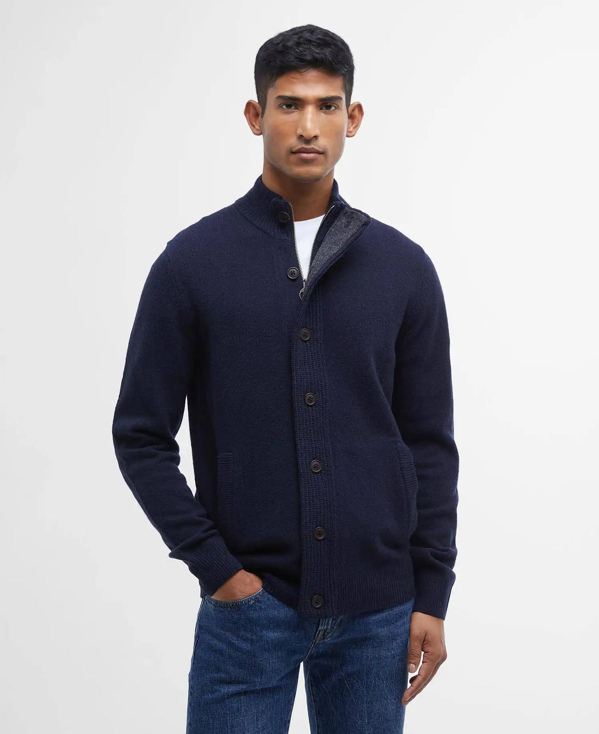 Essential Elbow-Patch Cardigan