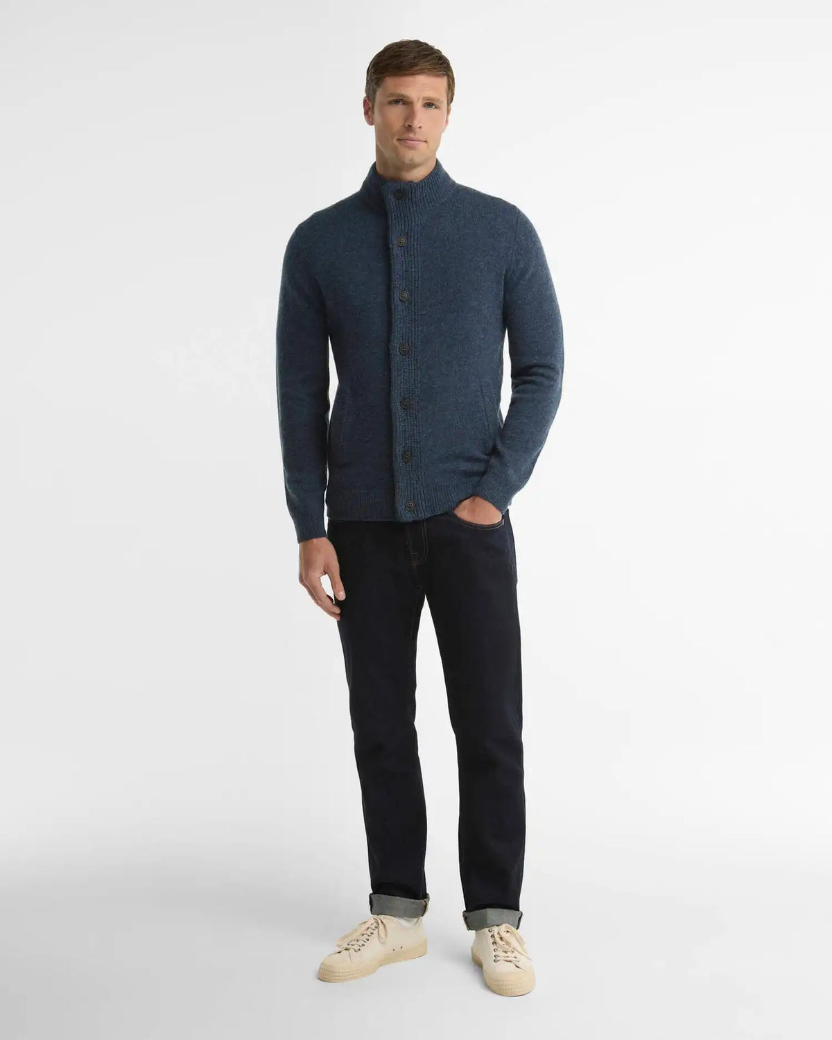 Essential Elbow-Patch Cardigan