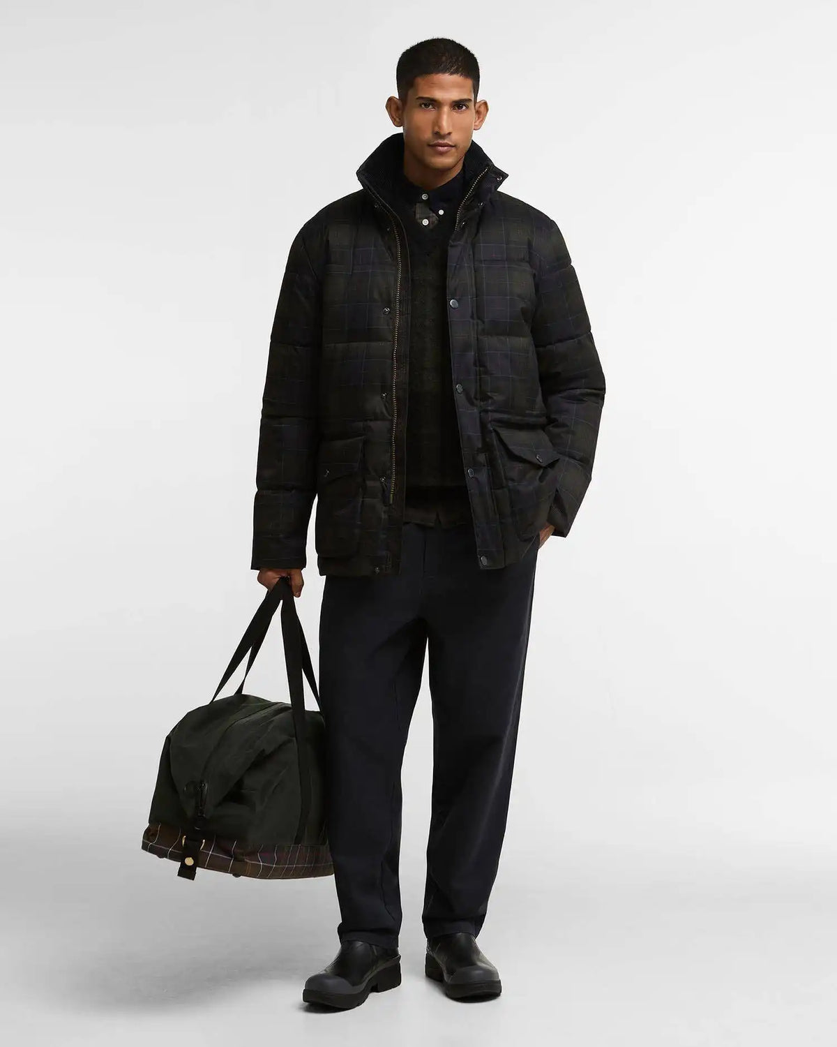 Lonnen Tartan Puffer Jacket