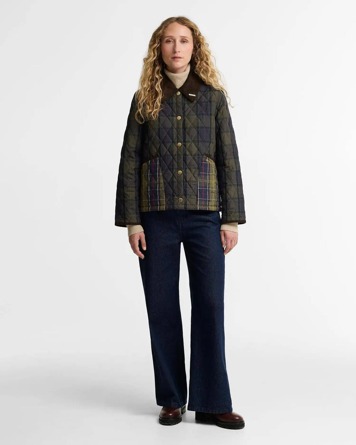 Tartan Reimagined Icons Tartan Cropped Liddesdale Quilted Jacket