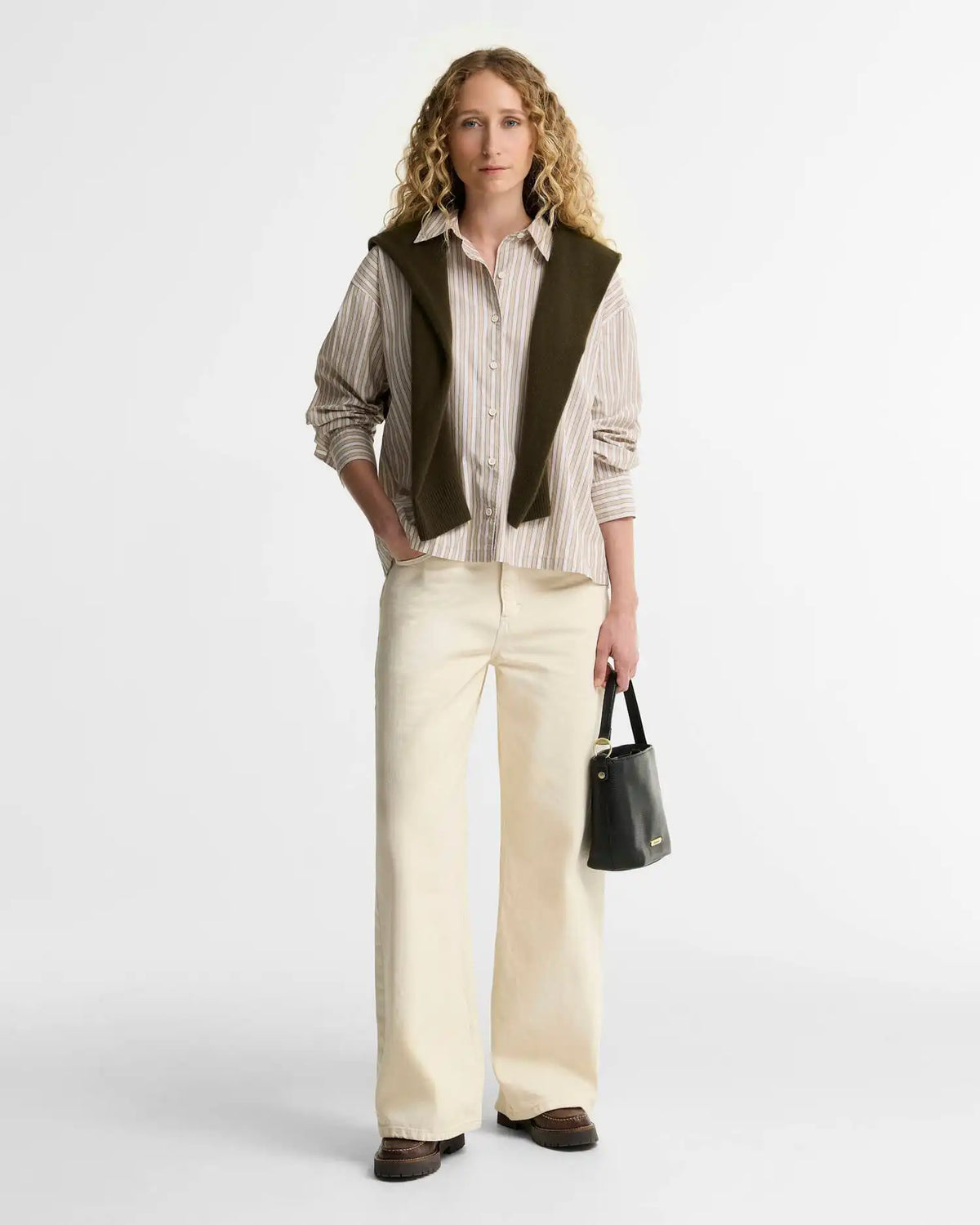 Fawne Striped Relaxed Shirt
