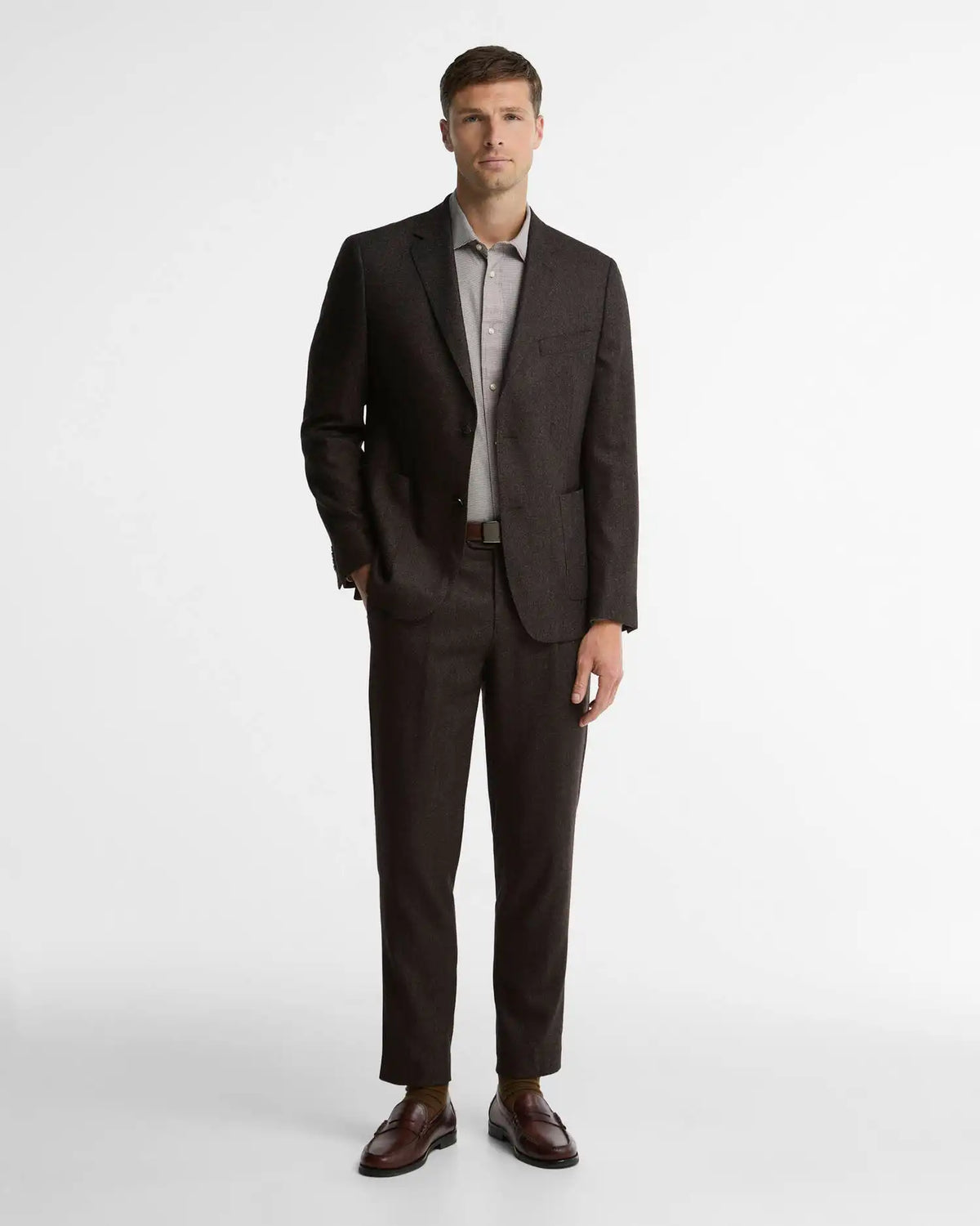 Carlton Wool-Cashmere Tailored Trousers