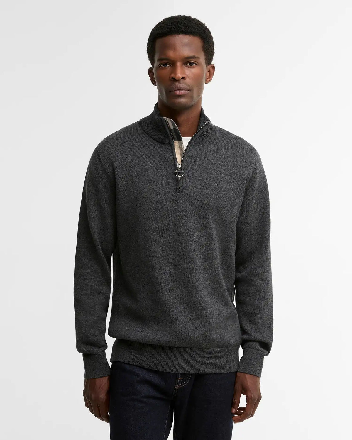 Cotton Quarter-Zip Jumper
