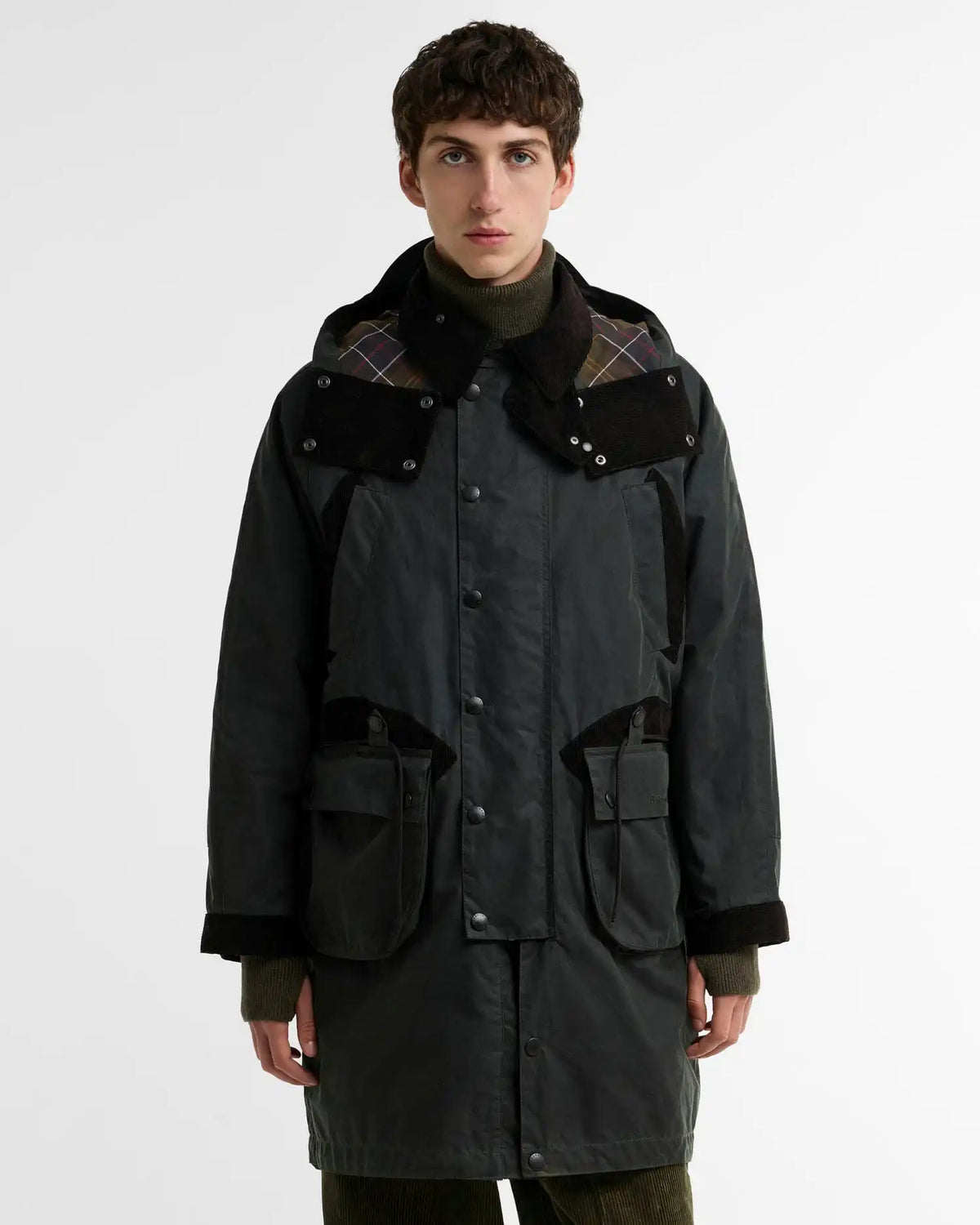 Barbour x Norbit Long Waxed Jacket