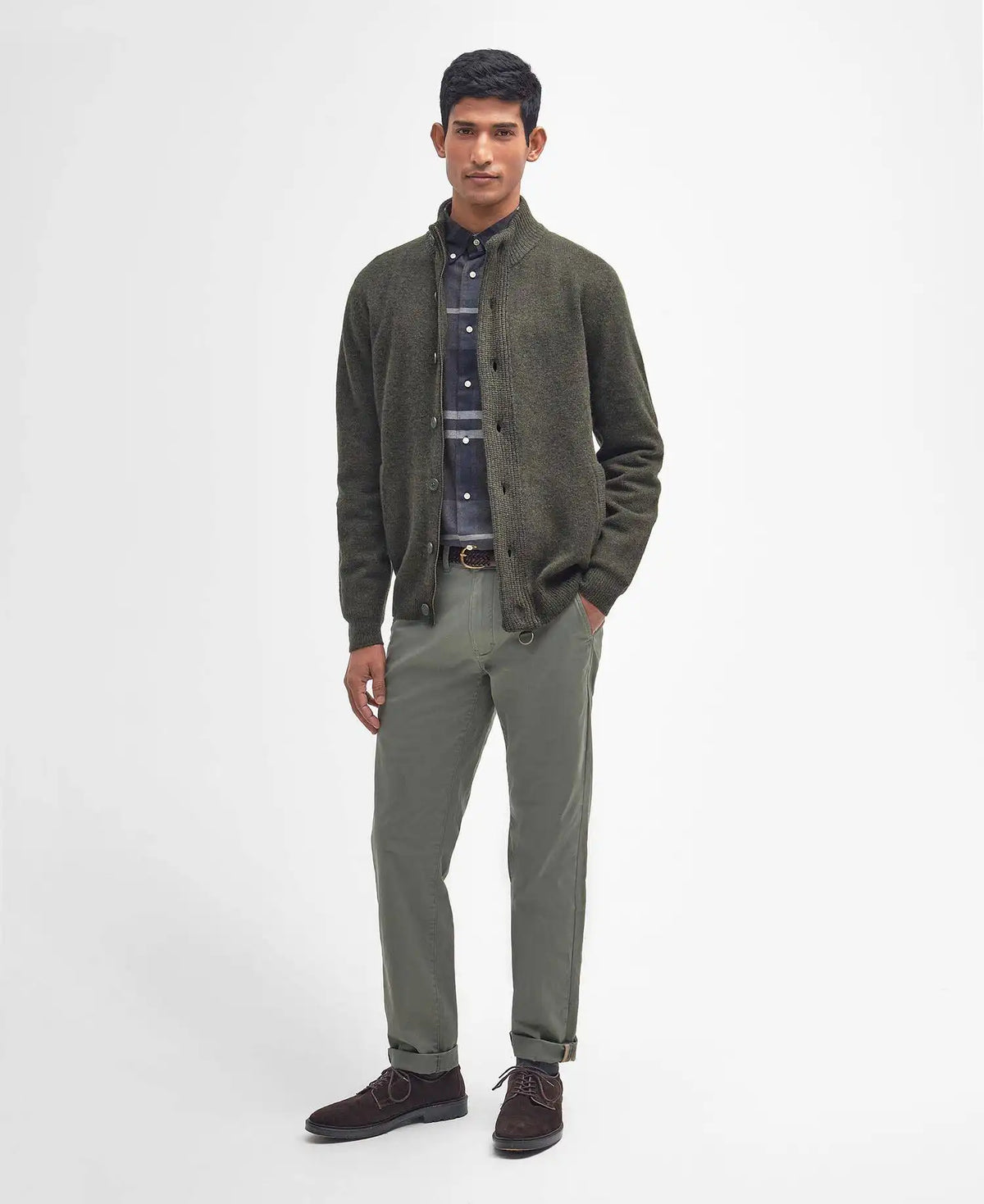 Essential Elbow-Patch Cardigan